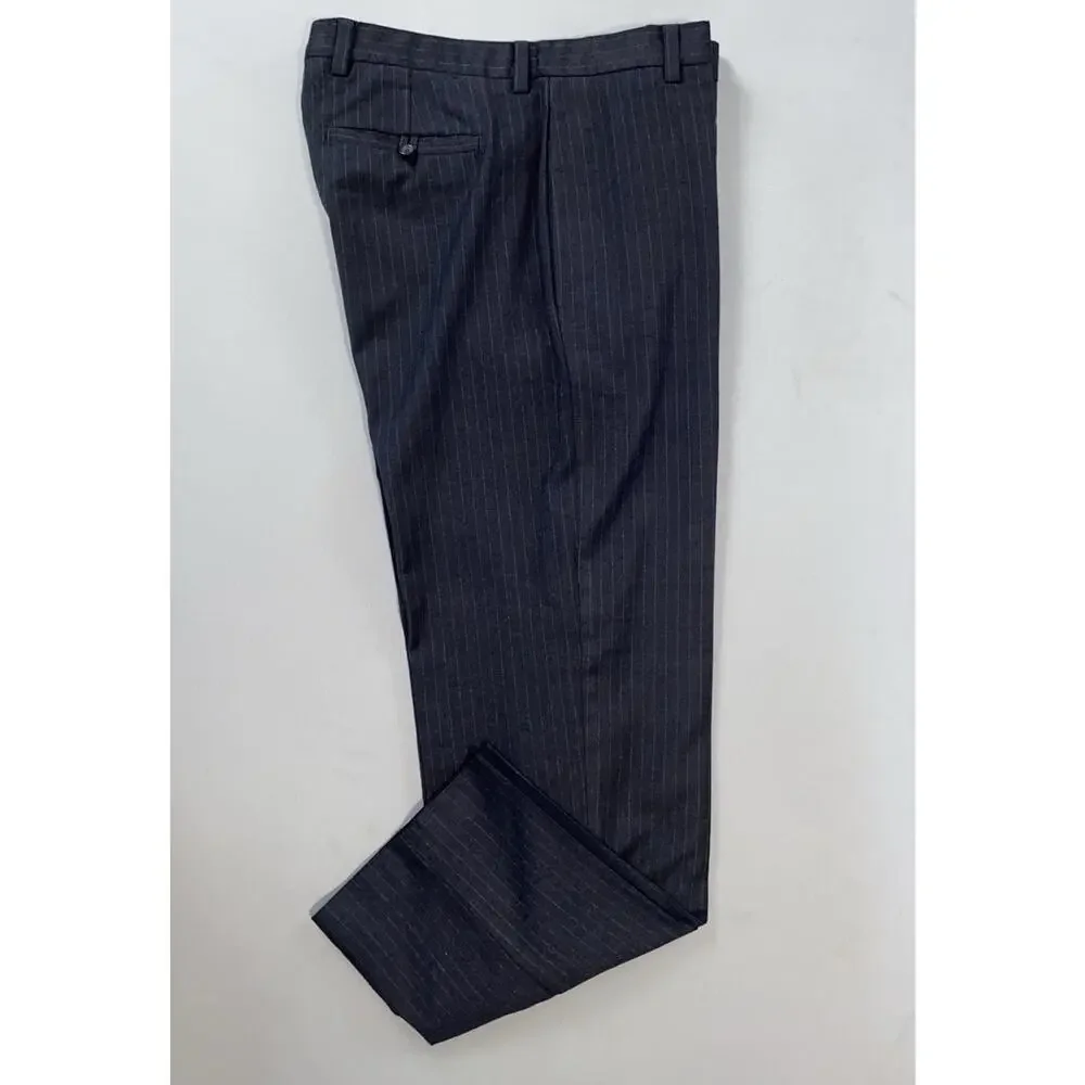 Banana Republic Vintage '02 Y2K Gavin Flat Front Wool Flannel Dress Pants. 35X32